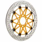 Brembo - Brembo Disc Set 330x5.5mm Supersport HPK Floating Gold Aprilia