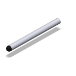 Attack Performance - ATTACK PERFORMANCE HANDLE BAR TUBE WITH OUTER END CAP, 245MM, SILVER