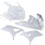 Alpha Racing Performance Parts - Alpha Racing Fairing kit fiberglass GRP 4-piece white 2015-2018 BMW S1000RR 2015-2018