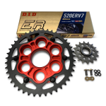 SUPERLITE - 520 Conversion Quick Change Sprocket Kit - Superlite RS Series Sprocket Set W/ D.I.D. X-Ring Sealed Chain - DUCATI 998 V4 R Panigale '19-22