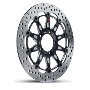 Brembo - Brembo Disc Set 320x5.5mm Groove HPK Floating Black Ducati