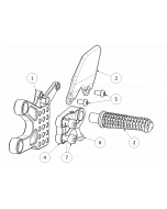 Attack Performance - ATTACK PERFORMANCE REAR SET KIT, HON CBR1000RR 08- , W/ SHIFT LEVER, BLACK (REPLACEMENT PARTS)