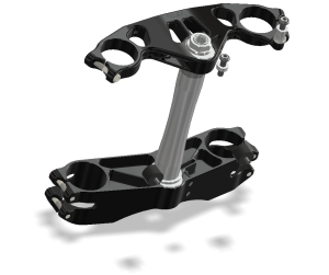 Attack Performance - ATTACK PERFORMANCE TRIPLE CLAMP KIT, GP, ZX-10 08-10 BLACK