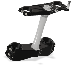 Attack Performance - ATTACK PERFORMANCE TRIPLE CLAMP KIT, ZX6R 09-,BLACK