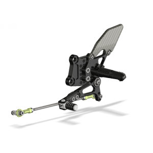 Attack Performance - ATTACK PERFORMANCE REAR SET KIT, NINJA 250-300, BLACK