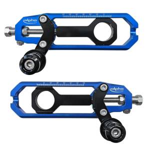 Alpha Racing Performance Parts - Alpha Racing Chain adjuster kit EVO blue BMW S1000 RR 2019-