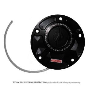 Accossato - Accossato Fuel Cap w/ Quick Action System in CNC Black Aprilia RS660