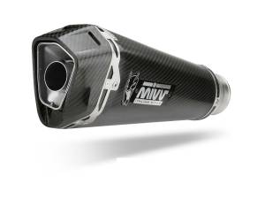 MiVV Exhausts - MIVV Slip-on Delta Race Carbon Exhaust For Aprilia RSV4 2021 - 2023