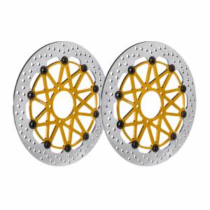 Brembo - Brembo Disc Set 320x5.5mm Supersport HPK Floating Gold Ducati