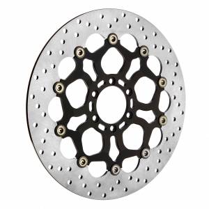 Brembo - Brembo Disc, 320x5.0mm, 6 Bolt, Moto Guzzi Stelvio, Front, Floating, Black Carrier