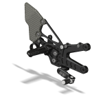 Attack Performance - ATTACK PERFORMANCE REAR SET KIT, YAM R6 06- , BLACK (CARBON HEEL GUARDS) - Image 5