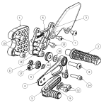 Attack Performance - ATTACK PERFORMANCE  REAR SET KIT, GSXR1000 05-06, AERO HARD (REPLACEMENT PARTS) - Image 3