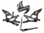 Extreme Components Rearsets CBR1000RRR 2020 GP Black w carbon heel