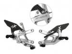 Extreme Components rearsets ZX10R 16-21 GP Shift silver w carbon guard