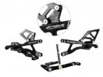 Extreme Components Rearset Yam R6 06-21 STD/GP Black w alum heel