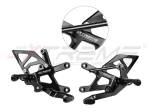 Extreme Components GP EVO Rearsets Kit Reverse Shifting  Aluminium Black Heel  KAWASAKI ZX 10 R (2016/2022)
