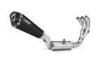 MIVV Delta Race Black Stainless Steel Full System Exhaust For YAMAHA Tracer 9 / GT 2021 - 2022