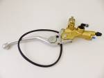 Brembo Master Cylinder, Brake, PS 15x25 without Reservoir w/ Polished Adj. Lever .50, Axial, Front, Gold